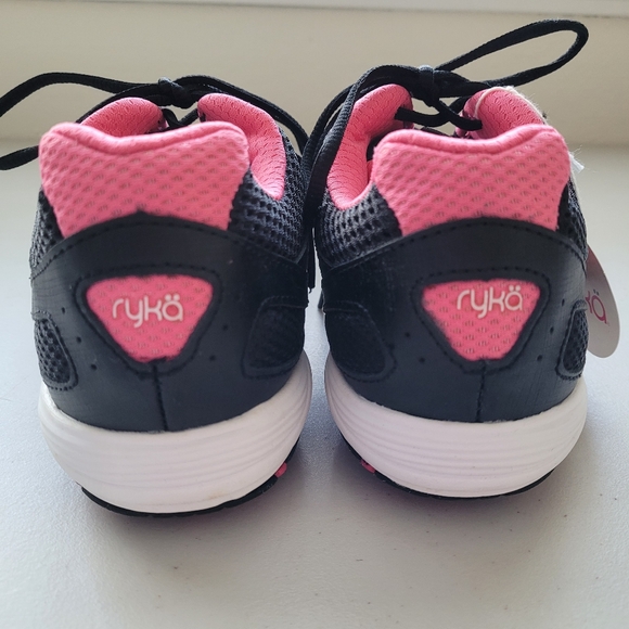 New Ryka Leather Mesh Lace-Up Walking Sneakers - Picture 9 of 11